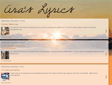 Tablet Screenshot of ciraslyrics.com